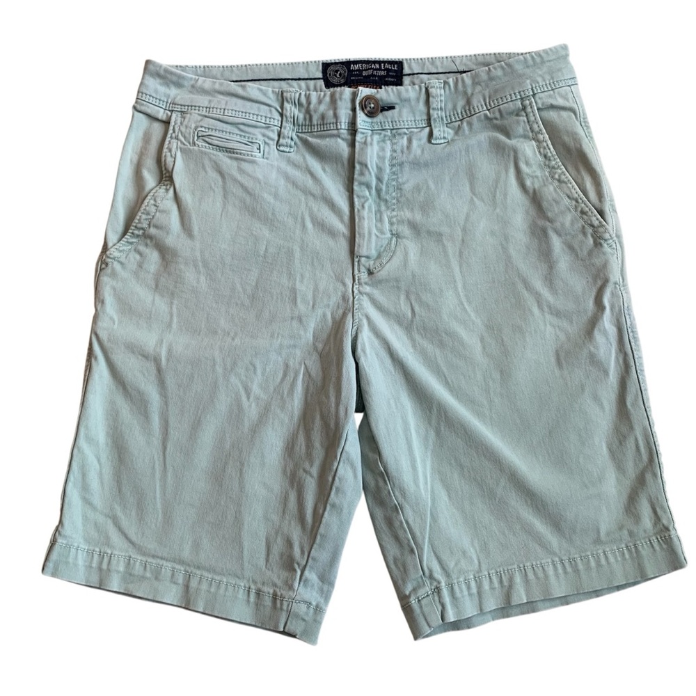 ANERICAN EAGLE | Men’s Active Flex Slim Fit Shorts in Minty Green Size 30
